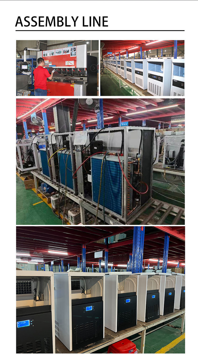Fornitura di fabbrica di vendita calda 200 kg Fabbricatore di ghiaccio istantaneo per uso domestico / Produzione di cubetti di ghiaccio 10