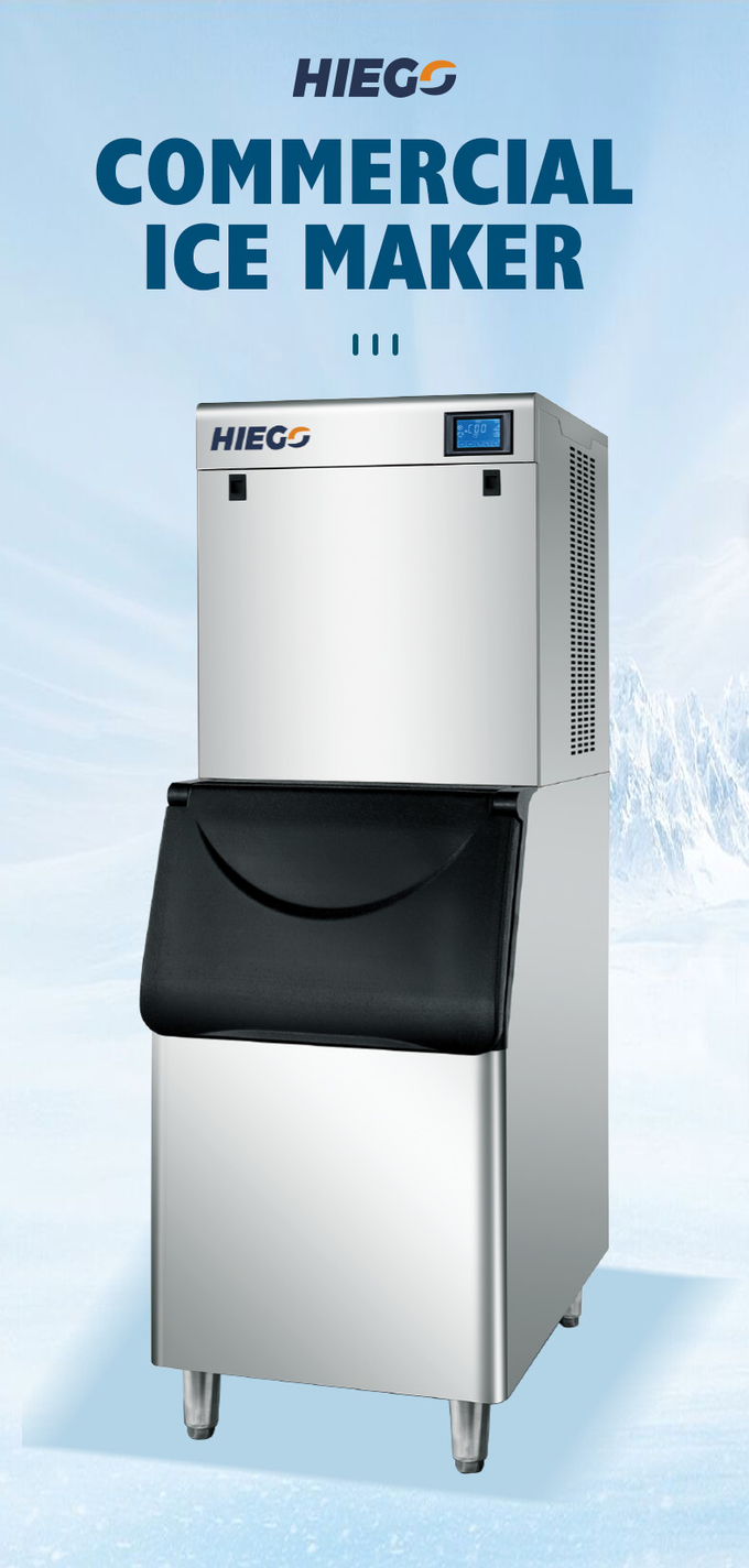 Creatore commerciale del cubetto di ghiaccio di capacità 850Ibs della macchina del ghiaccio automatica di R404a grande 0
