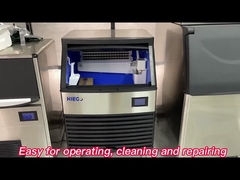 Macchina di fabbricazione di ghiaccio quadrata di raffreddamento a aria commerciale delle macchine per ghiaccio di HIEGO con luce blu NANA