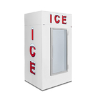 Sbrinamento automatico a parete fredda Merchandiser di ghiaccio per esterni Vetrina per gelati in acciaio inossidabile