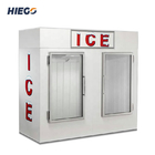 Congelatore dell'esposizione del ghiacciolo del PVC del Merchandiser del ghiaccio all'aperto dell'acciaio inossidabile R404a