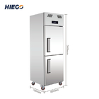 Doppio refrigeratore verticale commerciale dell'esposizione del congelatore verticale R134a della porta