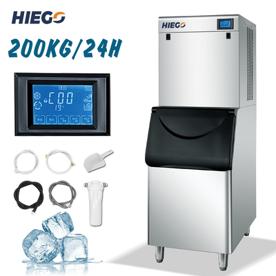200kg/24H Commercial Ice Cube Maker Macchina per la produzione di ghiaccio Macchine per il ghiaccio automatiche per uso alberghiero