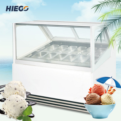 Vetrina per gelato 950w R404a Congelatore per armadio ad immersione in acciaio inossidabile