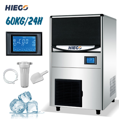 60kg/24h macchina per la produzione di ghiaccio commerciale mini macchina per la produzione di ghiaccio per la caffetteria domestica