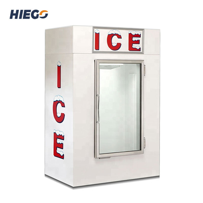 1841L Outdoor Ice Merchandiser Congelatore Raffreddamento ad aria Armadi per immersione in acciaio inossidabile