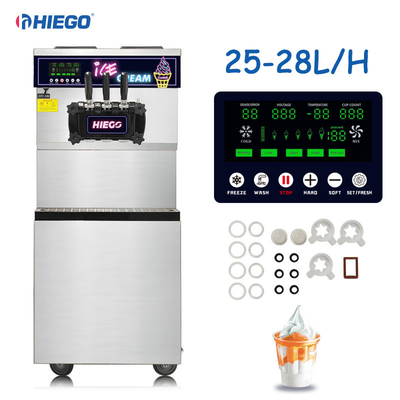 strumento crema della preparazione congelato macchina commerciale del gelato 1800w con il compressore 50HZ di Panasonic