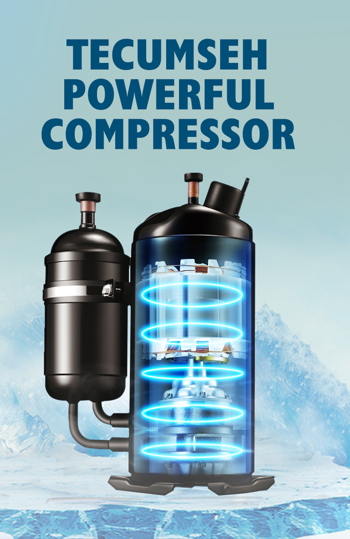Macchina del ghiaccio automatica di raffreddamento a aria 300KG con il compressore importato 2