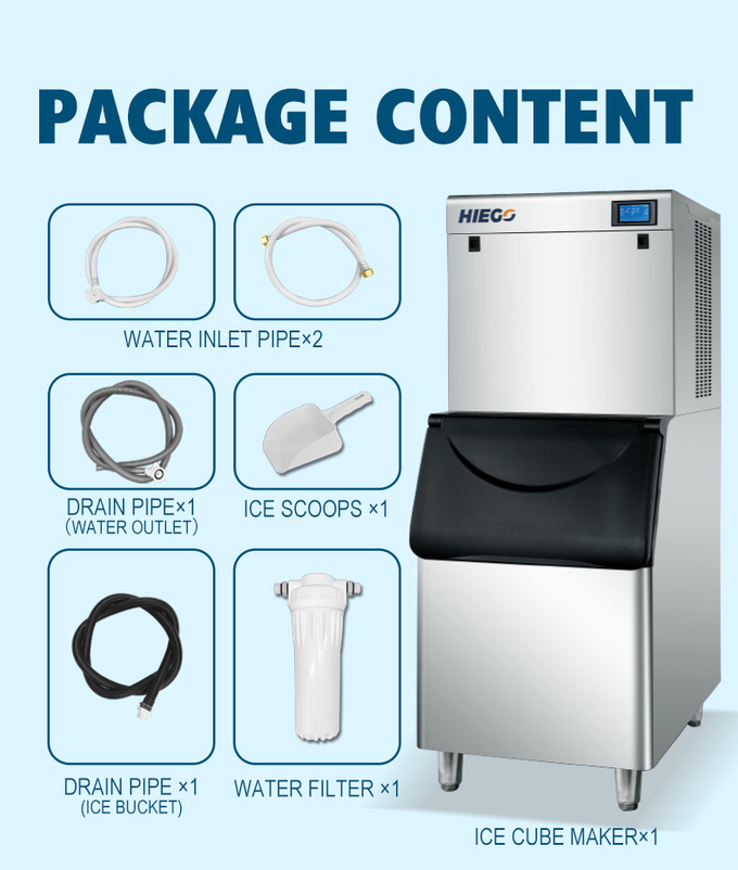 400kg/macchina del creatore cubetto di ghiaccio di giorno con il sistema di raffreddamento a aria e vendere ghiaccio 9