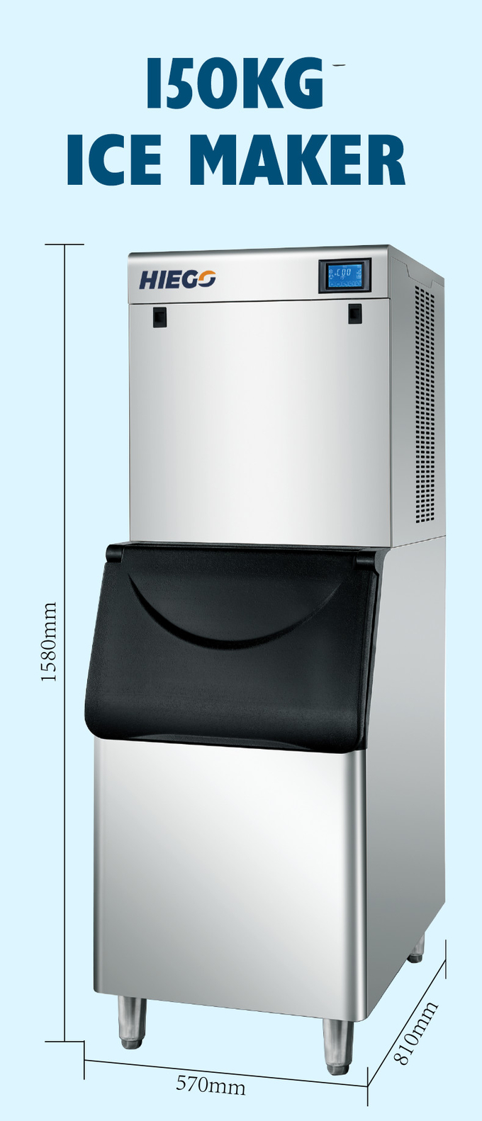 macchina automatica per la produzione di blocchi di ghiaccio di 150kg 200kg 300kg 500kg 1000kg annuncio pubblicitario 7