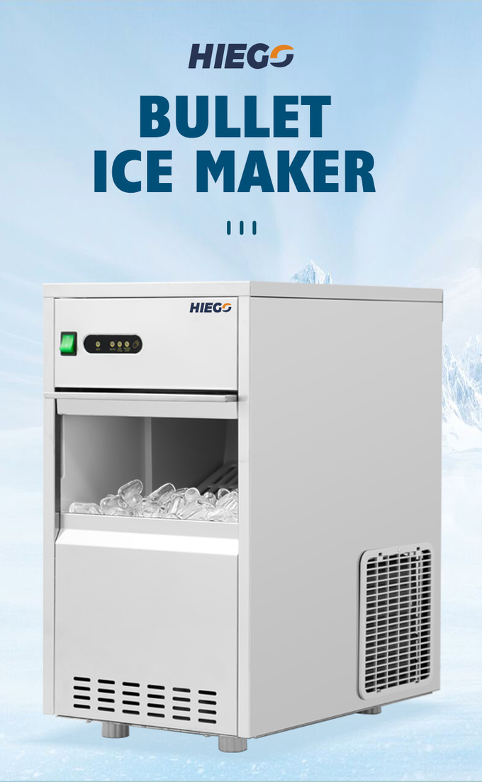 Raffreddamento ad aria della macchina per il ghiaccio della pepita all'aperto per il fabbricatore di ghiaccio di forma della pallottola della barra 240w 0