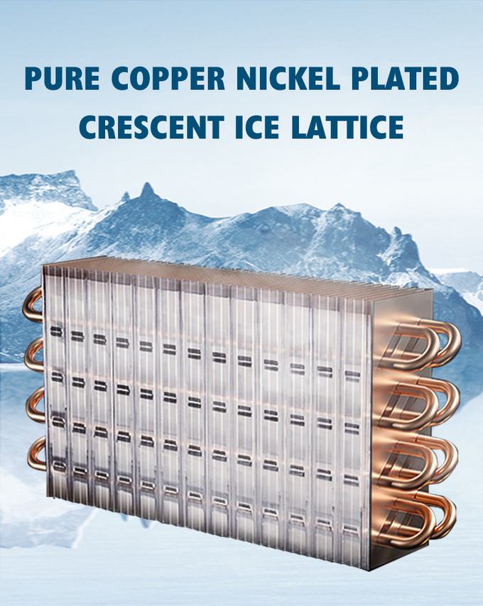80kg/24hr Crescent Ice Maker Raffreddamento ad aria Portatile 80kg Macchina per il ghiaccio industriale 6
