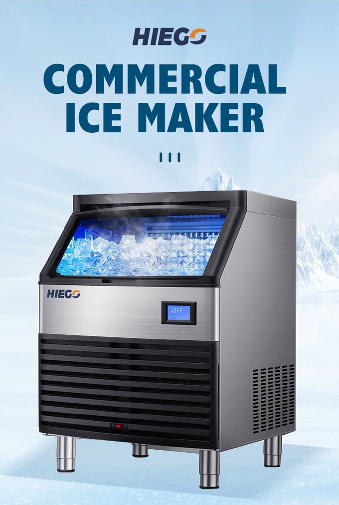35 kg Macchina per il ghiaccio completamente automatica 100 kg Frigorifero Fabbricatore di ghiaccio Raffreddamento ad aria 0