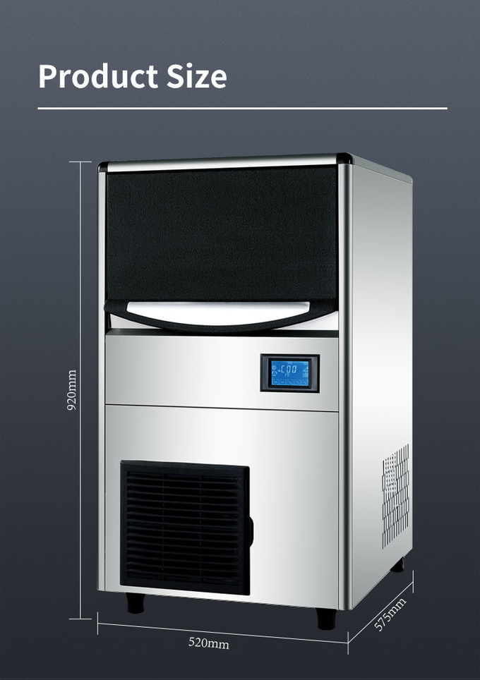 60kg/24h macchina per la produzione di ghiaccio commerciale mini macchina per la produzione di ghiaccio per la caffetteria domestica 7