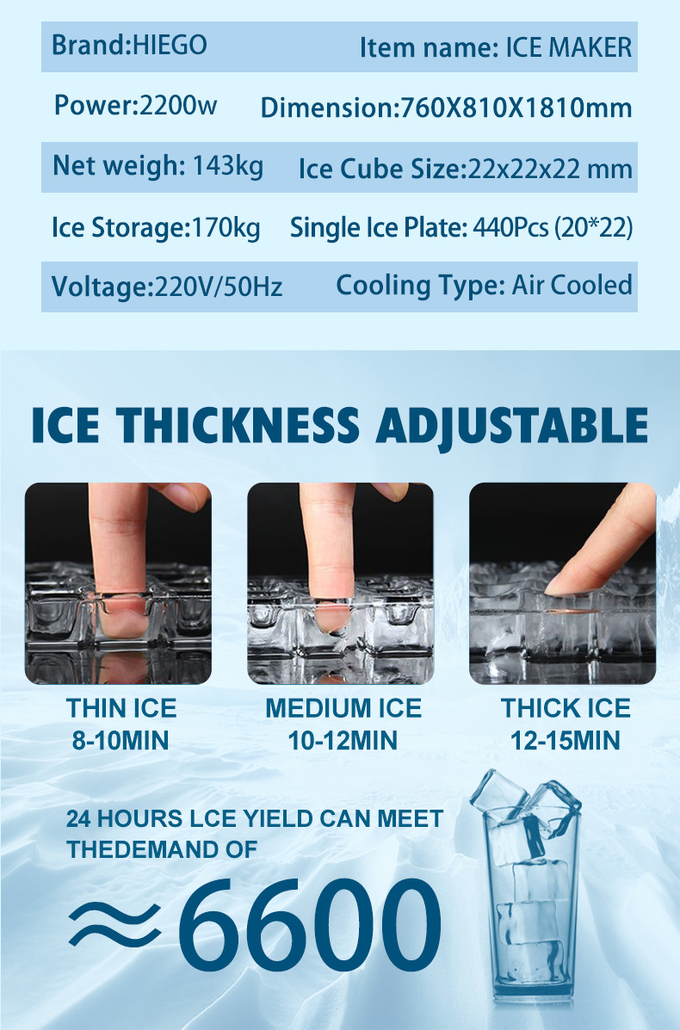 Grande capacità 500KG 24H Macchine per il ghiaccio Macchina per la produzione di ghiaccio per cubetti di ghiaccio usata 7