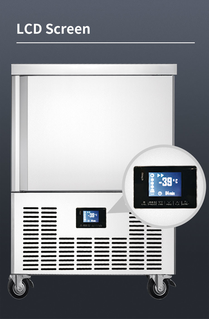 Congelamento rapido del refrigeratore del congelatore rapido dei 15 vassoi, refrigeratore rapido commerciale 1500w 6