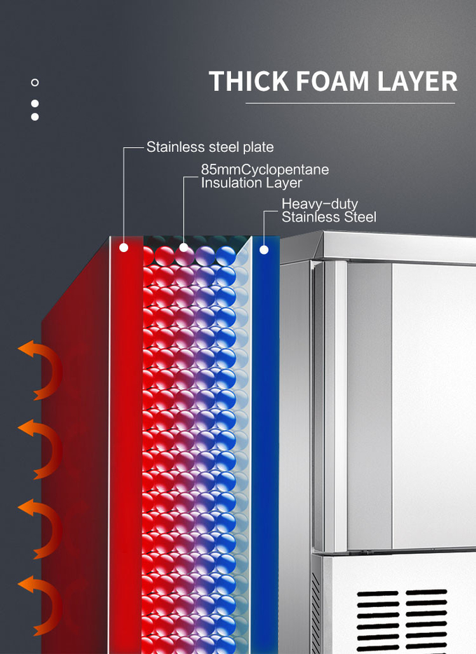 100-200l annuncio pubblicitario del refrigeratore del congelatore rapido 5 10 15 vassoi piccolo congelamento rapido 4