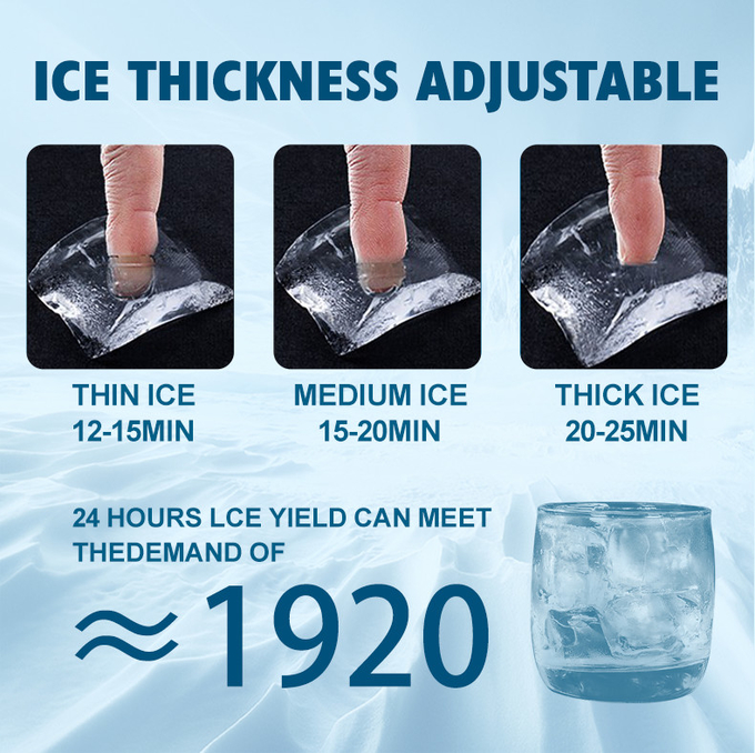 Macchina per cubetti di ghiaccio a forma di mezzaluna commerciale da 150 kg Macchina per blocchi di ghiaccio per feste 2